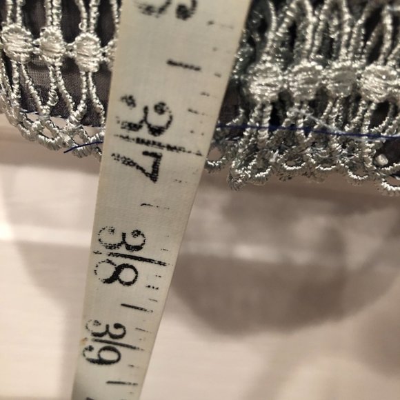 Blue Lace Dress sz 12/14 - Picture 4 of 4